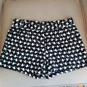 Theory White and Blue eyelet shorts size 0
